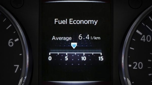 TFT-монитор автомобиля Nissan X-TRAIL: средний расход топлива
