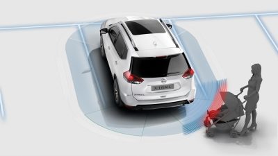 Иллюстрация: система распознавания движущихся объектов в Nissan X-TRAIL